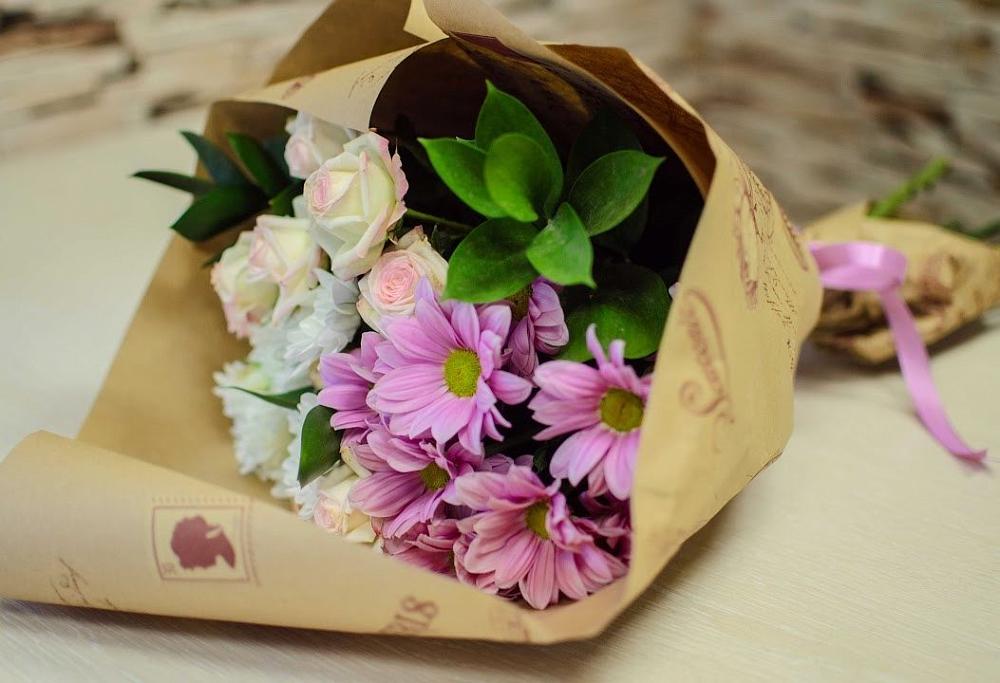 Букет цветов из: Розы и Хризантемы в Мармашах