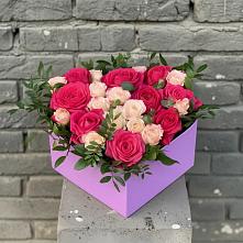 Цветочная композиция из Розы в коробке в Мармашах