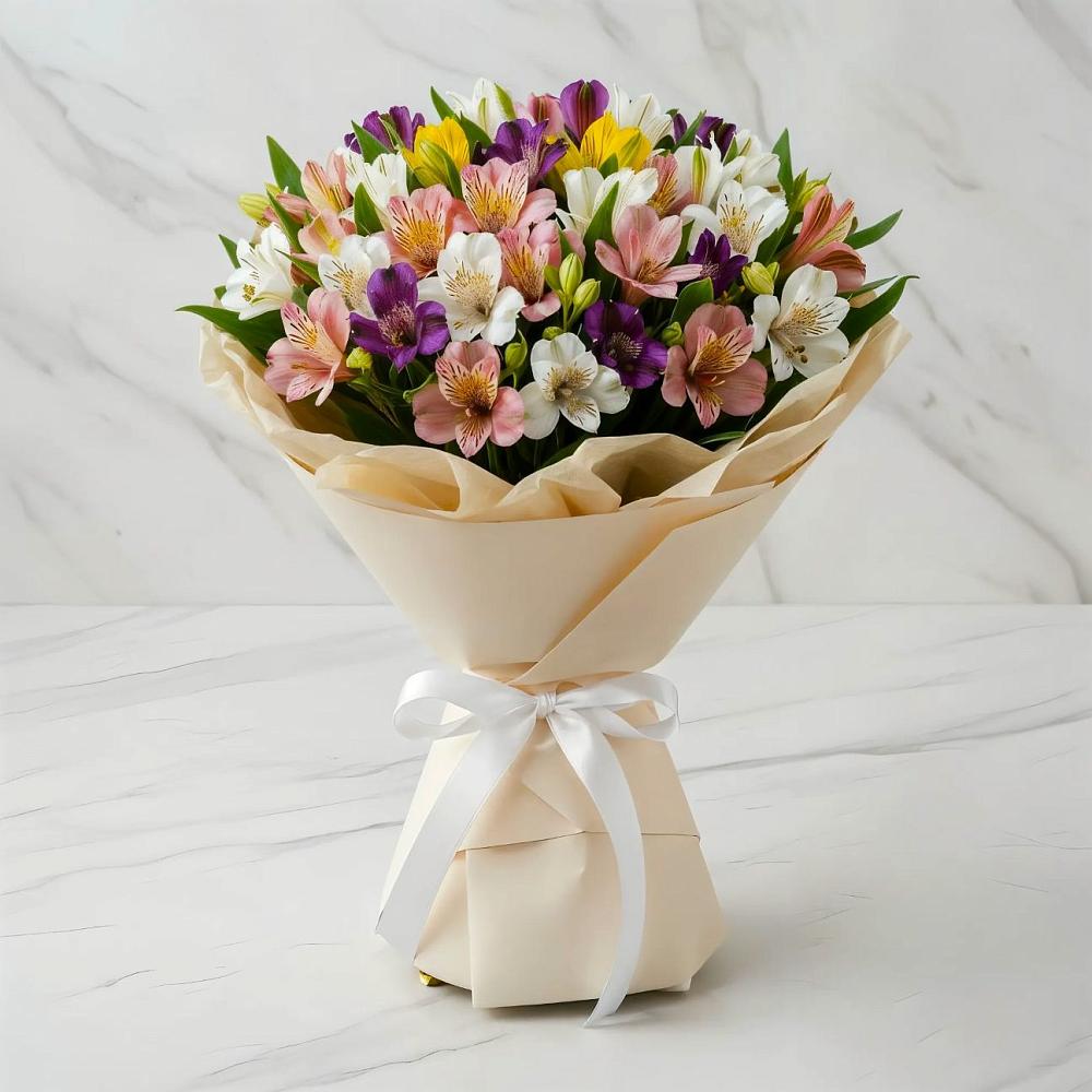 Букет цветов из: Альстромерии в Мармашах