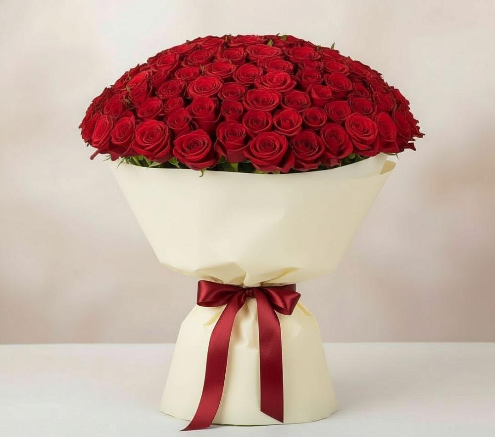 Букет 101 Красная роза Милано в Мармашах