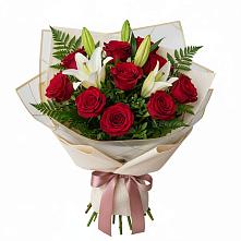 Букет цветов из:  Лилии и Розы в Мармашах