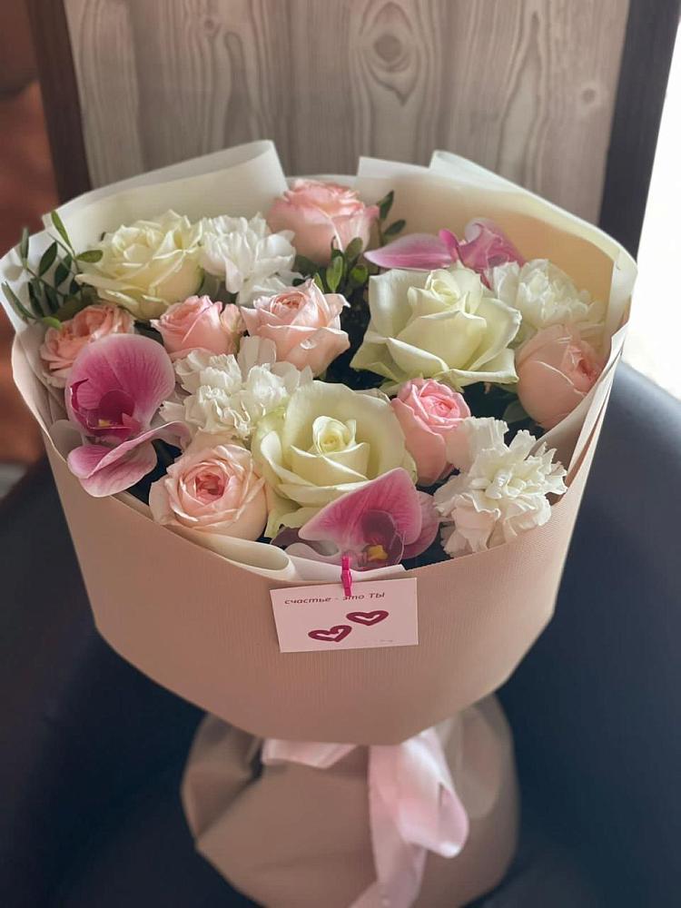 Букет цветов из: Орхидеи, Розы и Гвоздики в Мармашах