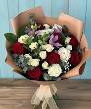 Букет цветов из:  Розы и Альстромерии в Мармашах