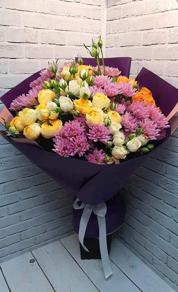 Букет цветов из: Хризантемы и Розы в Мармашах