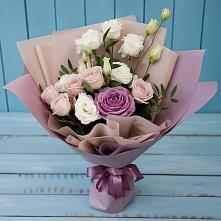 Букет цветов из:  Розы и Лизиантусы в Мармашах