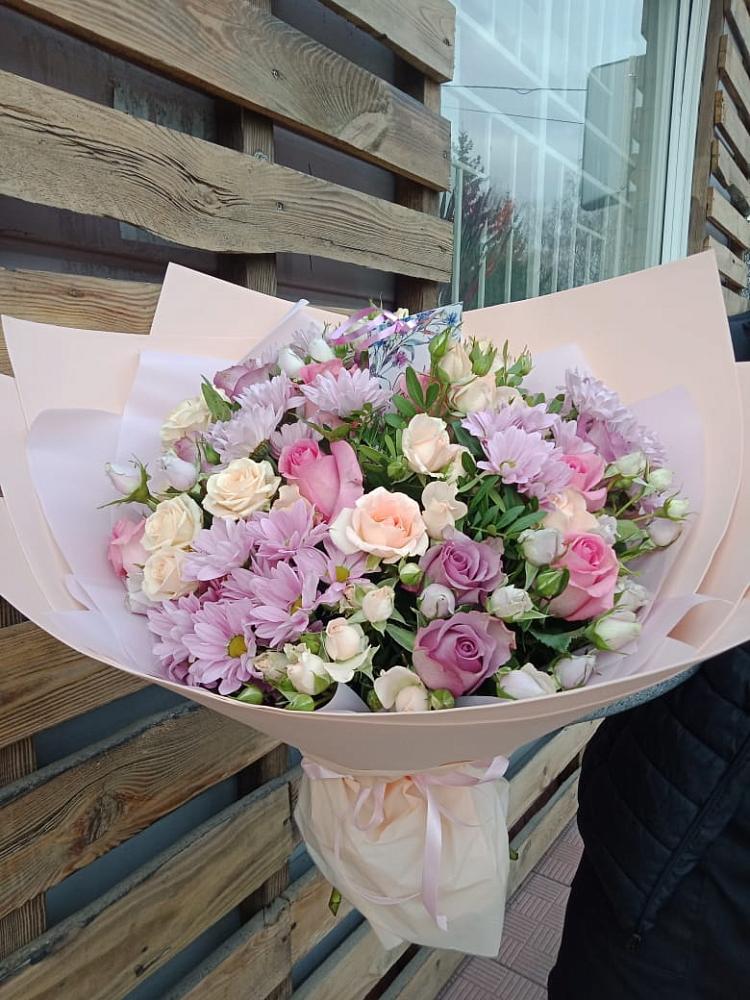 Букет цветов из: Розы и Хризантемы в Мармашах