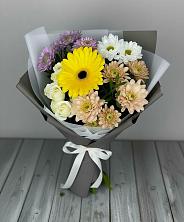 Букет цветов из:  Розы, Герберы и Хризантемы в Мармашах