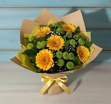 Букет цветов из:  Герберы и Хризантемы #REPLACE_PRED# Мармашах