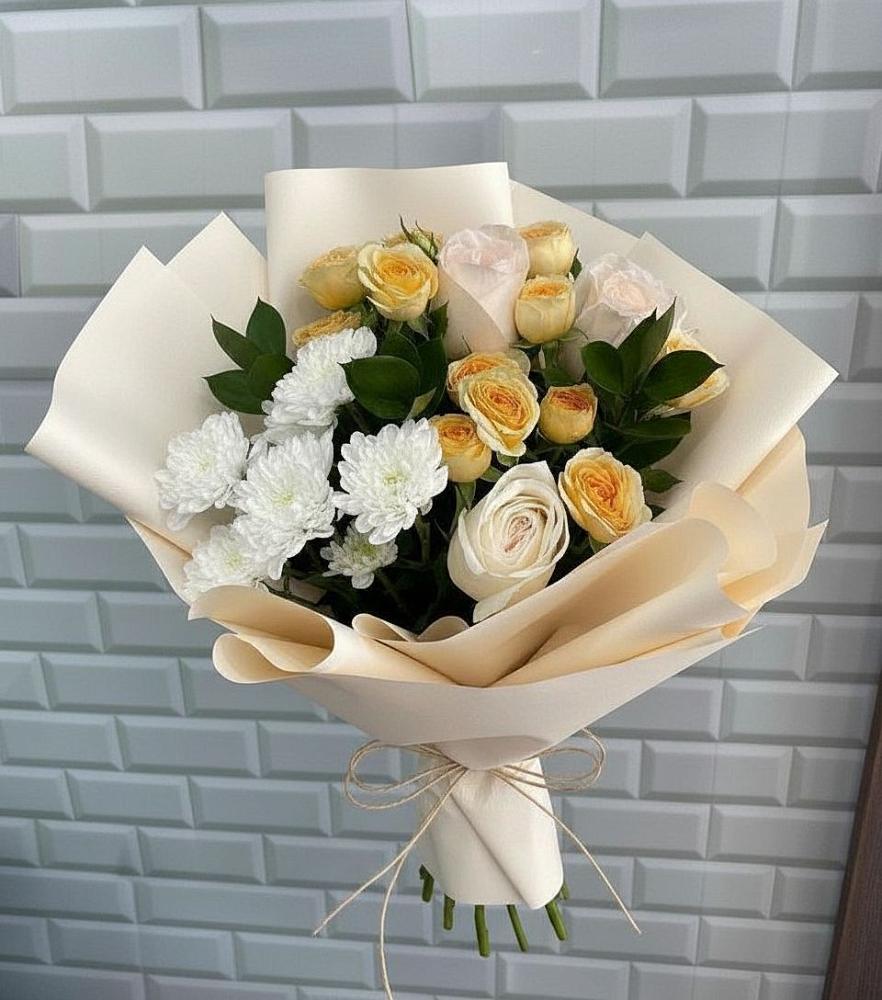 Букет цветов из: Розы и Хризантемы в Мармашах