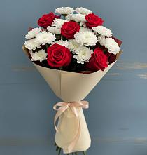 Букет цветов из:  Розы и Хризантемы в Мармашах