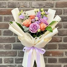 Букет цветов из:  Лизиантусы и Розы #REPLACE_PRED# Мармашах