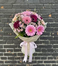 Букет цветов из:  Герберы и Хризантемы в Мармашах