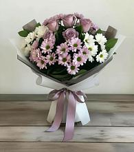 Букет цветов из:  Хризантемы и Розы #REPLACE_PRED# Мармашах