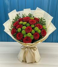 Букет цветов из:  Розы и Хризантемы в Мармашах