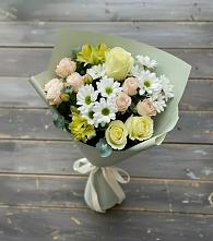 Букет цветов из:  Альстромерии, Розы и Хризантемы в Мармашах