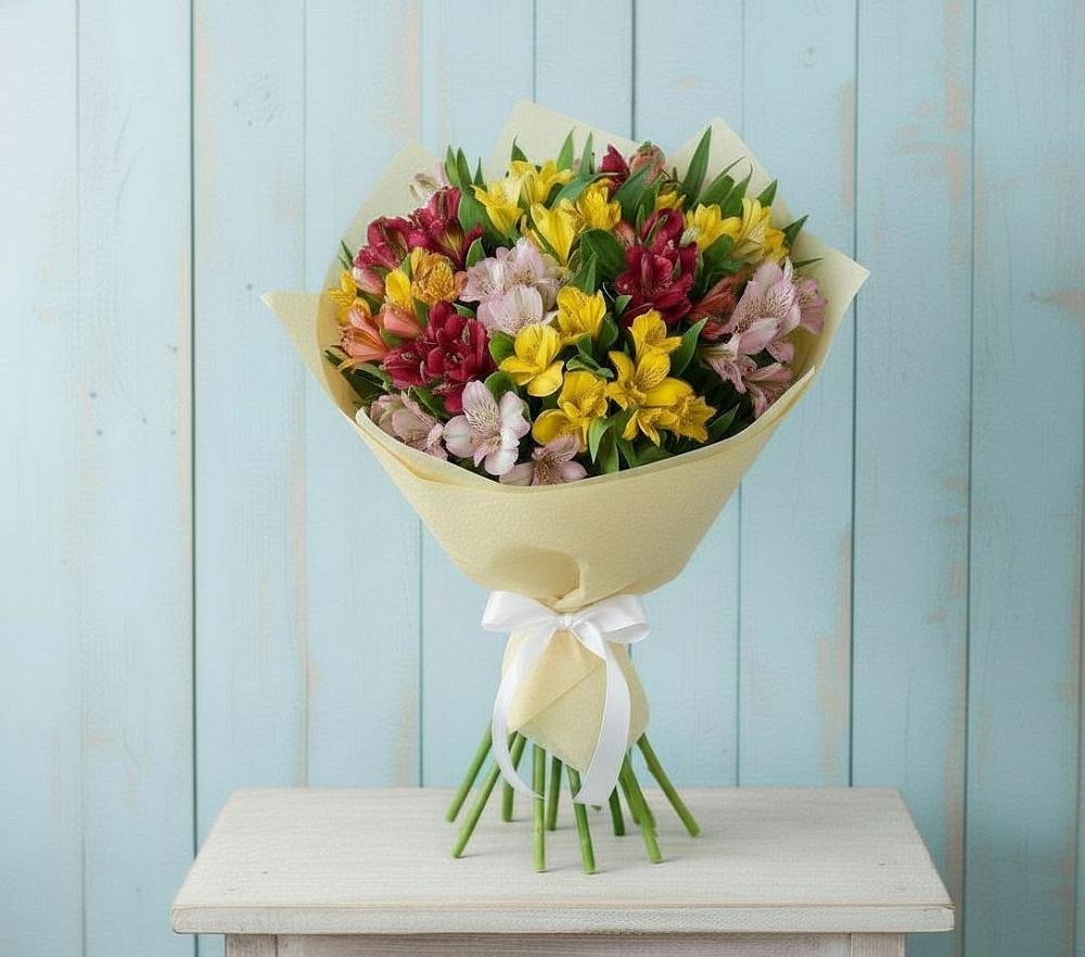 Букет цветов из: Альстромерии в Мармашах