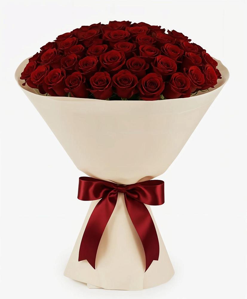 Букет 101 Бордовая роза Блэк Бакарра в Мармашах