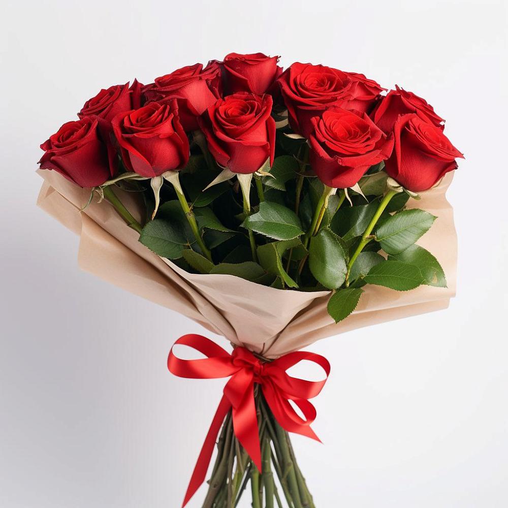 Букет 11 Красных роз Эдлесс Лав в Мармашах