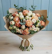 Букет цветов из:  Альстромерии и Розы в Мармашах